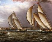 詹姆斯 E 巴特斯沃思 : Yacht Race in Gloucester Harbor